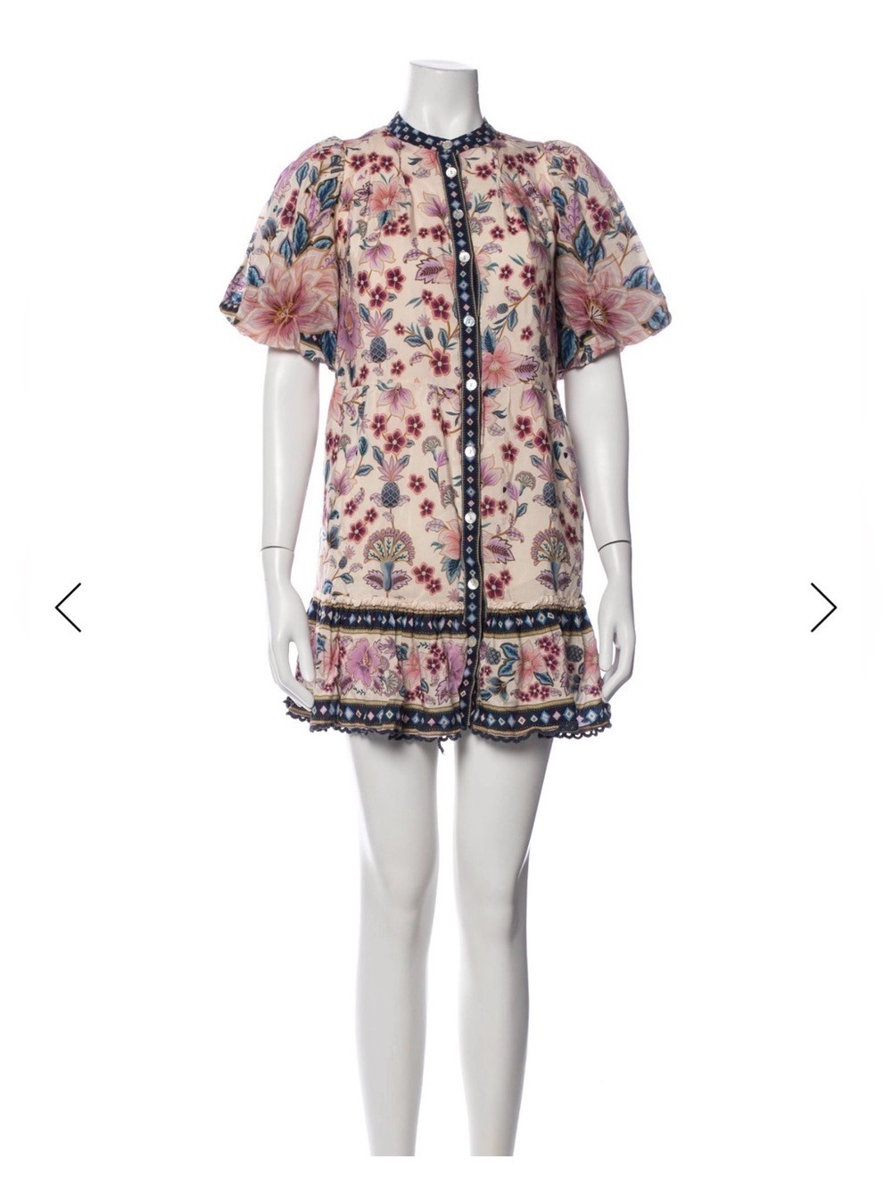 Farm Rio Floral Print Mini Dress